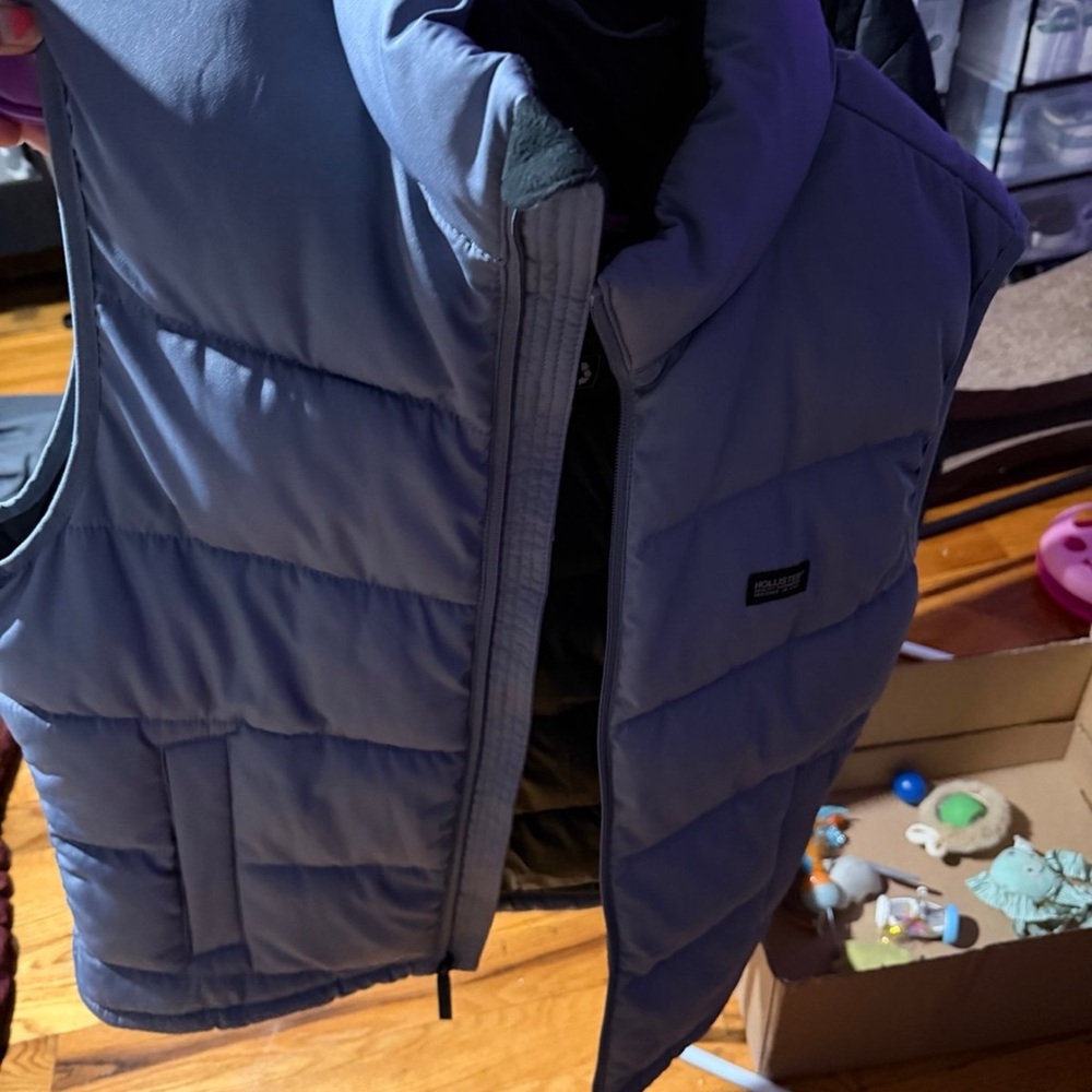 Puffer Vest Jacket - Slate Blue